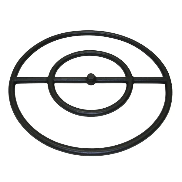 36" Diameter Metal Fire Ring Burner, Double Bar