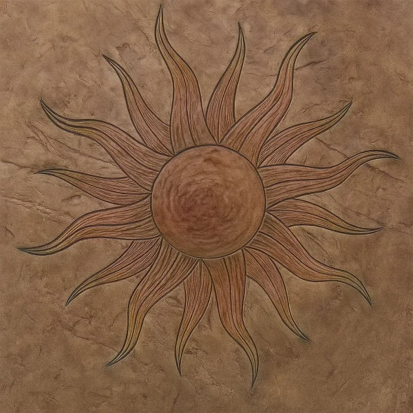 Proline Flaming Sun Medallion Concrete Stamp