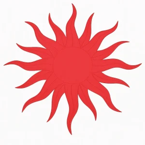 Proline Flaming Sun Medallion Concrete Stamp - Image 6