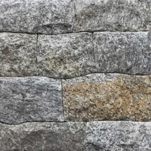 Stone Veneer | Dark Crystal Granite Ashlar Strip Thin Veneer