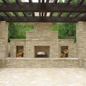 Thin Stone Veneer Lompoc Mountain Ledge Cream Thin Veneer