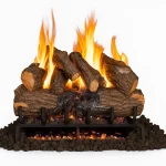 real fyre charred oak gas log set​ - 16 inch set