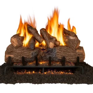 real fyre charred oak gas log set​ - 30 inch set