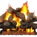 real fyre charred royal english oak​ - 24 inch set