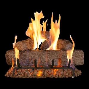 real fyre live oak vented gas log set​ - 24 inch set