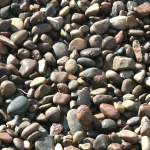 Apache Pebble 1/2"- 3/4", 50lb and 1/2 yard scoop
