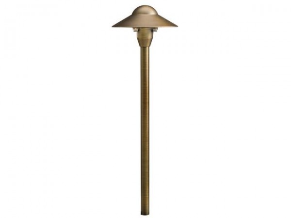 12V Cast Brass 6 Dome Path Light CBR