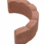 24 Scalloped Tree Ring Red