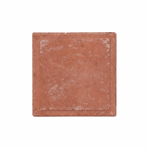 Stepping Stone - Beveled Edge 12x12 Square Red